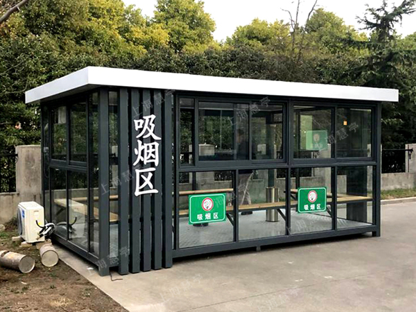 廠家吸煙室設(shè)計定制 玻璃吸煙亭